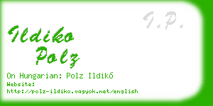 ildiko polz business card